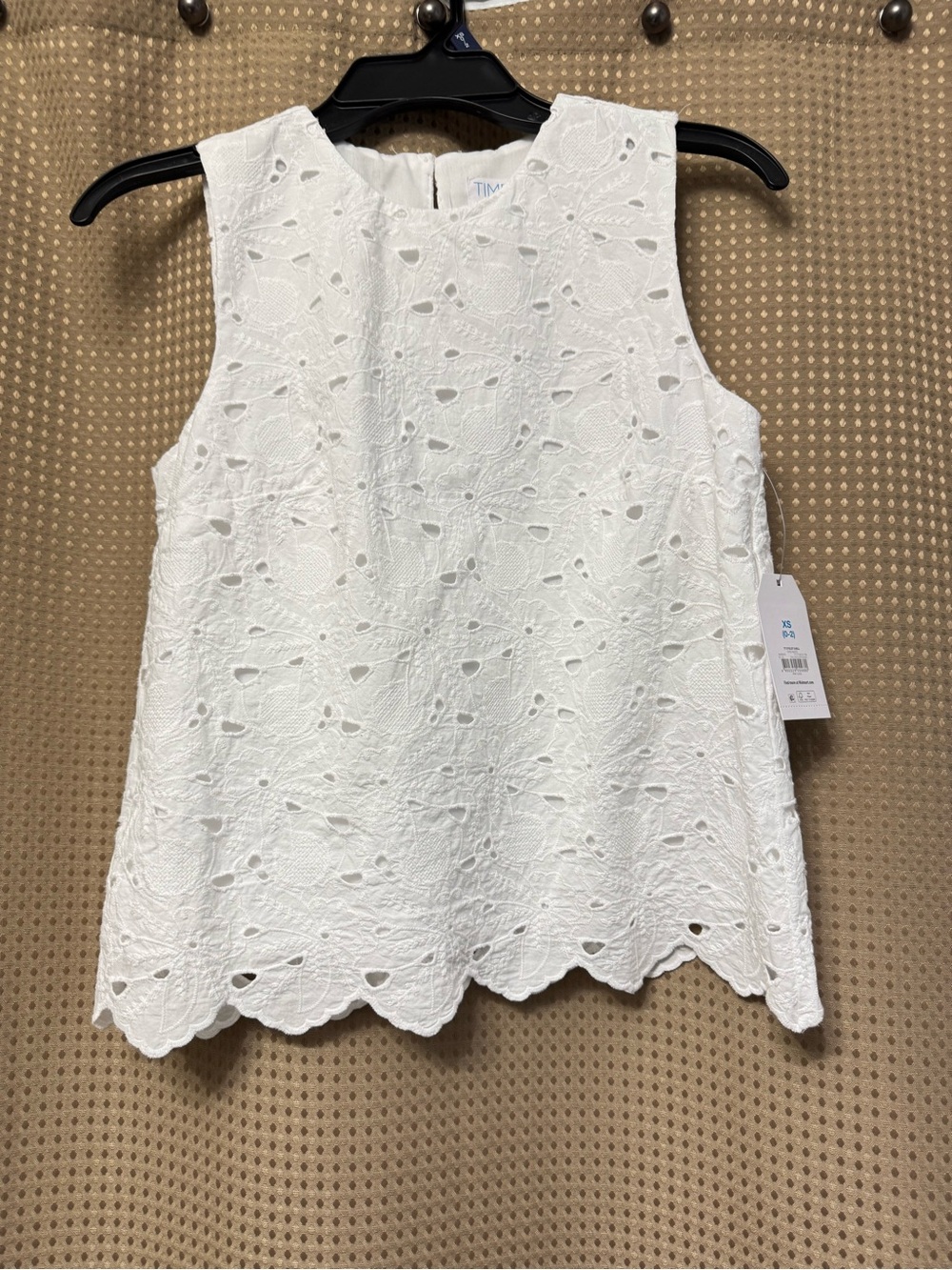 Time and Tru White Women's Blouse Top